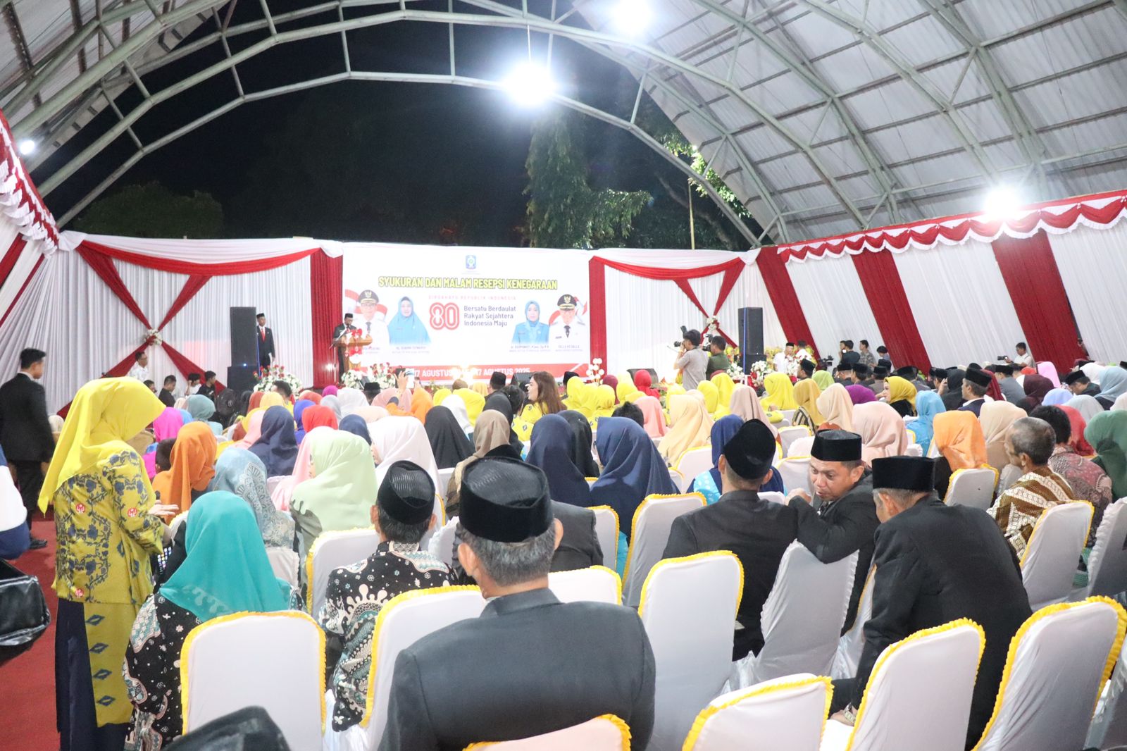 Kapolres Soppeng Hadiri Syukuran dan Malam Resepsi Kenegaraan HUT RI ke-80