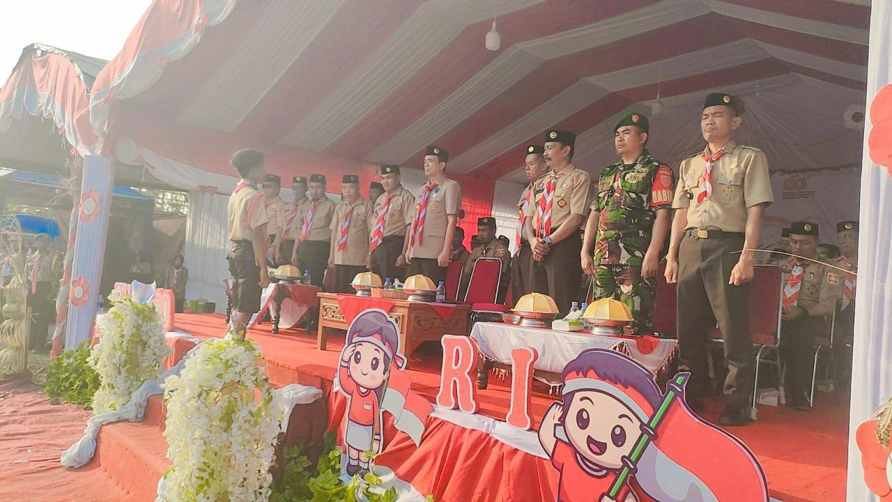 Pembukaan Perkemahan Pramuka ke-64 Tingkat Kecamatan Lilirilau Berlangsung Meriah